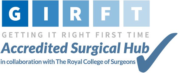 GIRFT Hub Accreditation Badge and RCS logo image